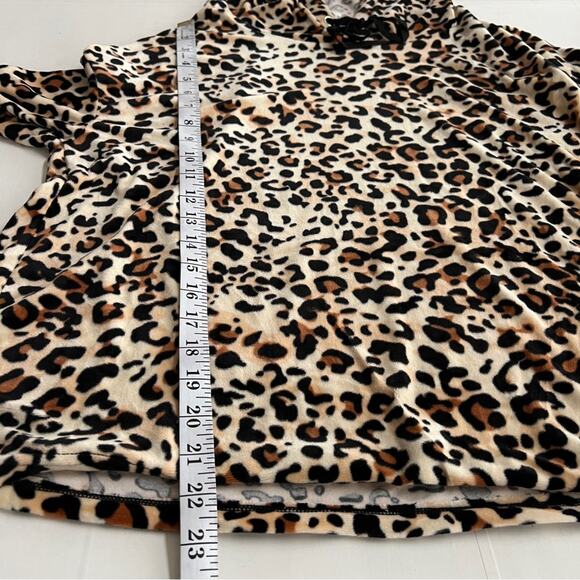 New EYE CANDY Leopard Print Hoodie Drawstring Hood Women’s Plus Size - Picture 4 of 6
